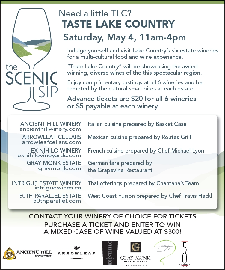 TLC (Taste Lake Country) on the Scenic Sip Wine Trail @ Scenic Sip Wine Trail wineries